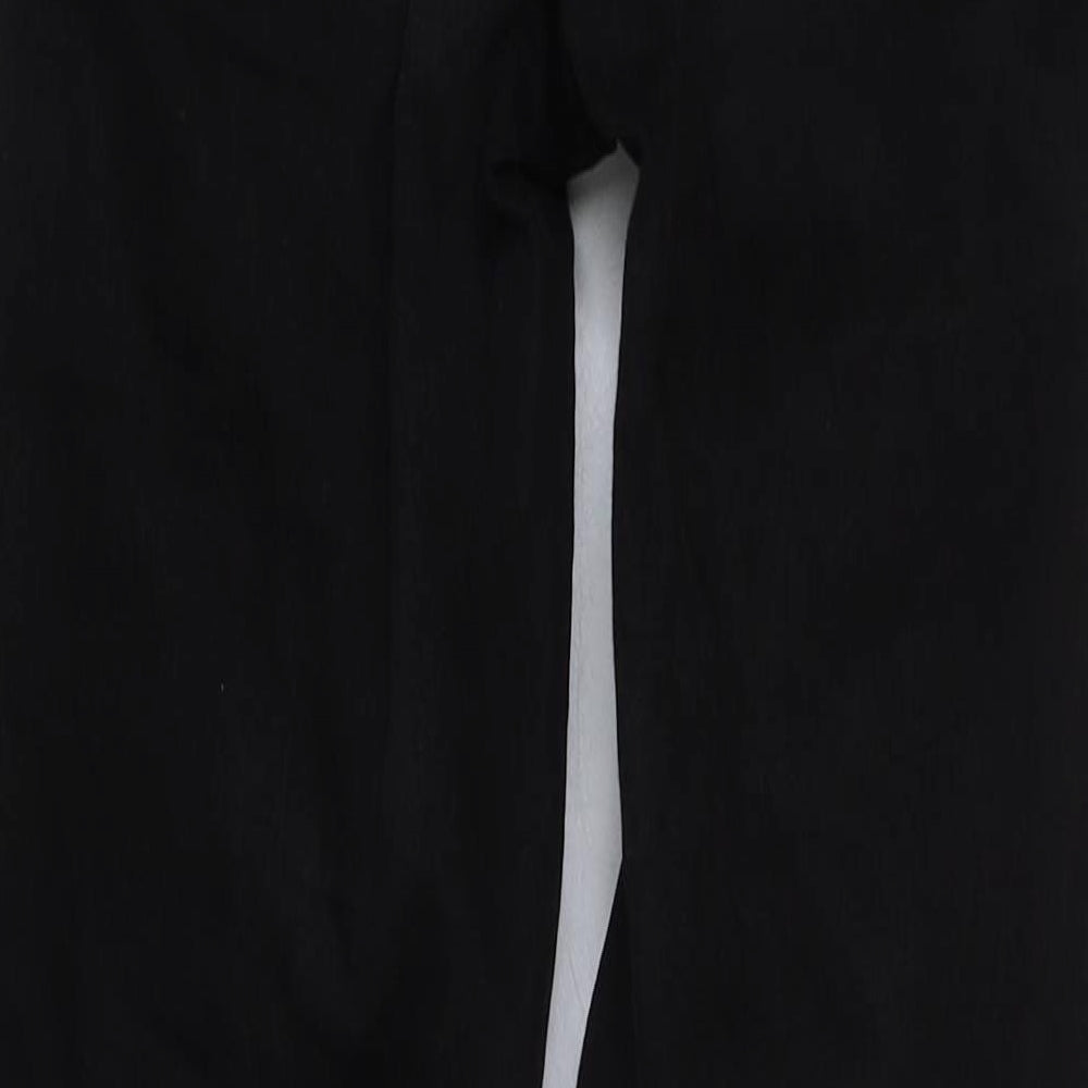 Topshop Womens Black Cotton Skinny Jeans Size 25 in L30 in Regular Button