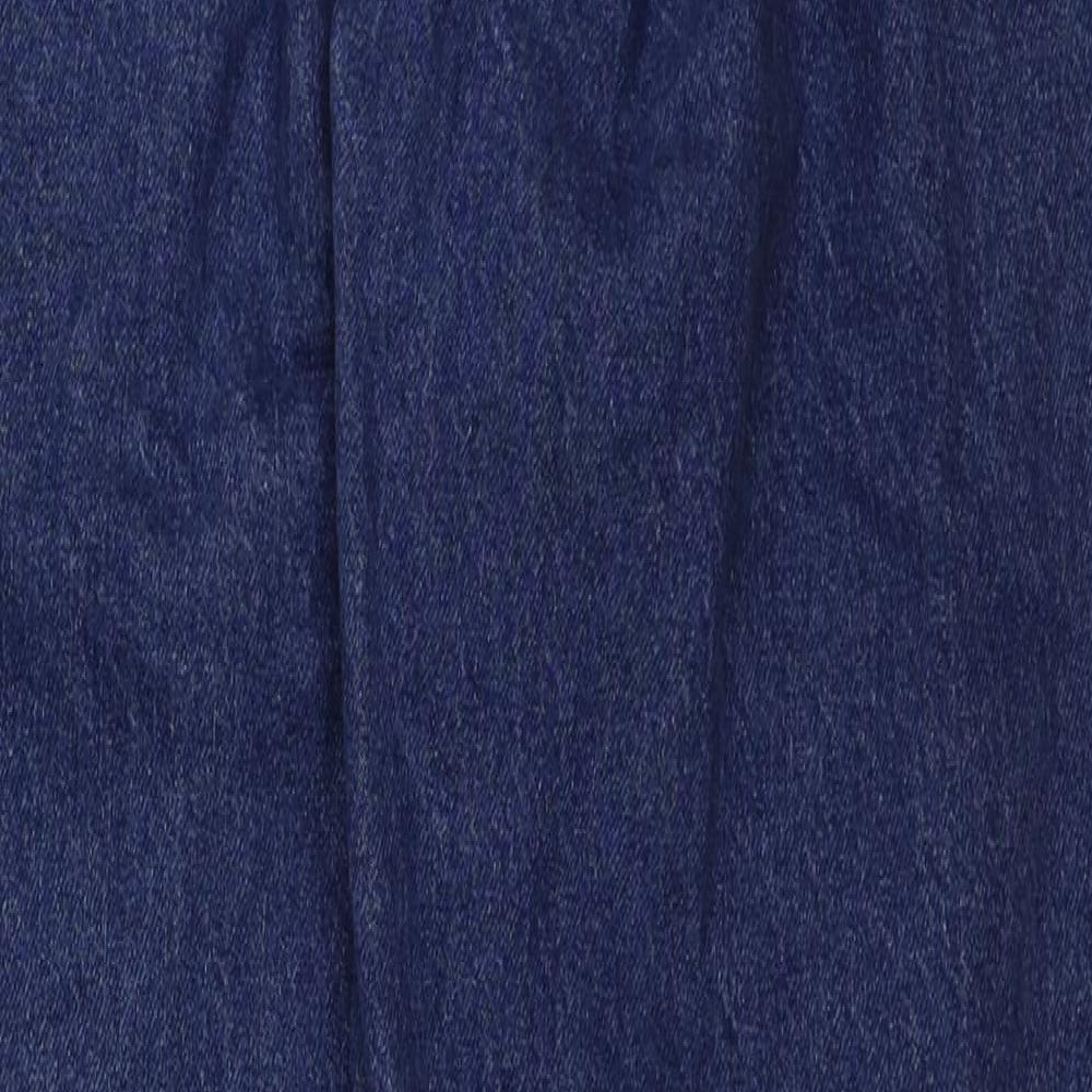 Preworn Womens Blue Cotton Mom Jeans Size 30 in L27 in Regular Button