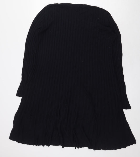 NEXT Womens Blue Viscose A-Line Size 12 Scoop Neck Pullover - Striped