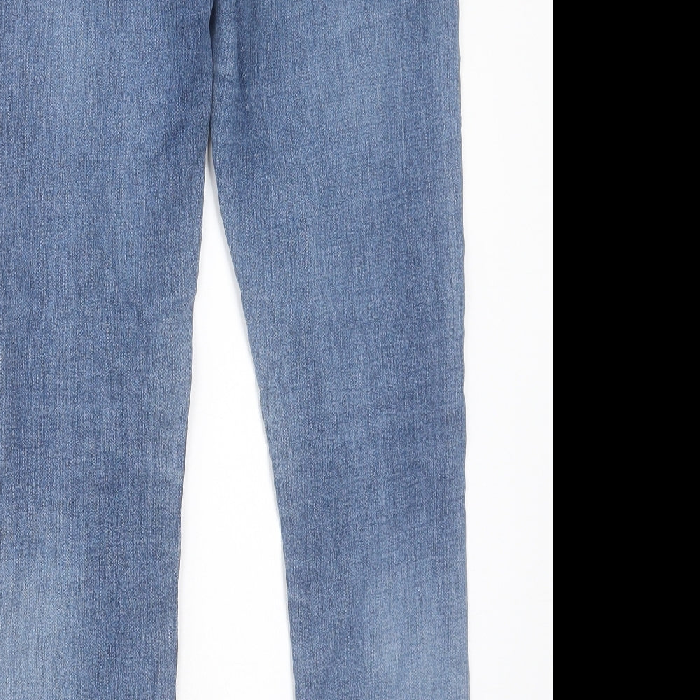 SCOUT Womens Blue Cotton Skinny Jeans Size 30 in L28 in Regular Button