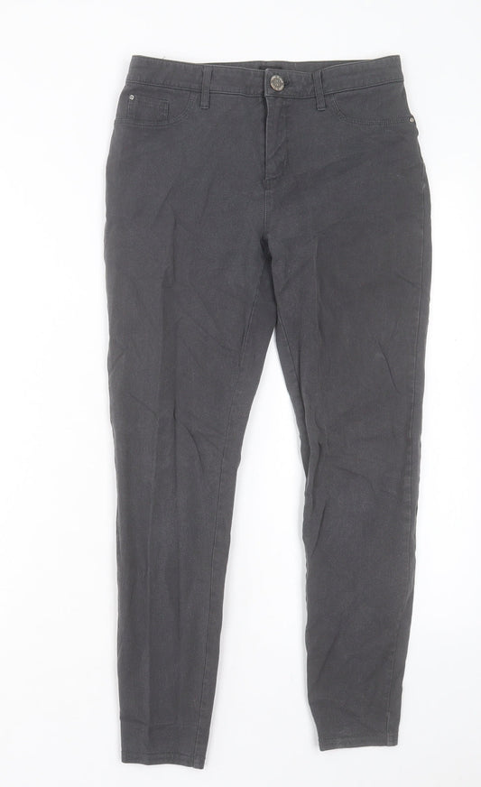 Womens UK Size 6 River Island Regular Fit Skinny Grey Jeans