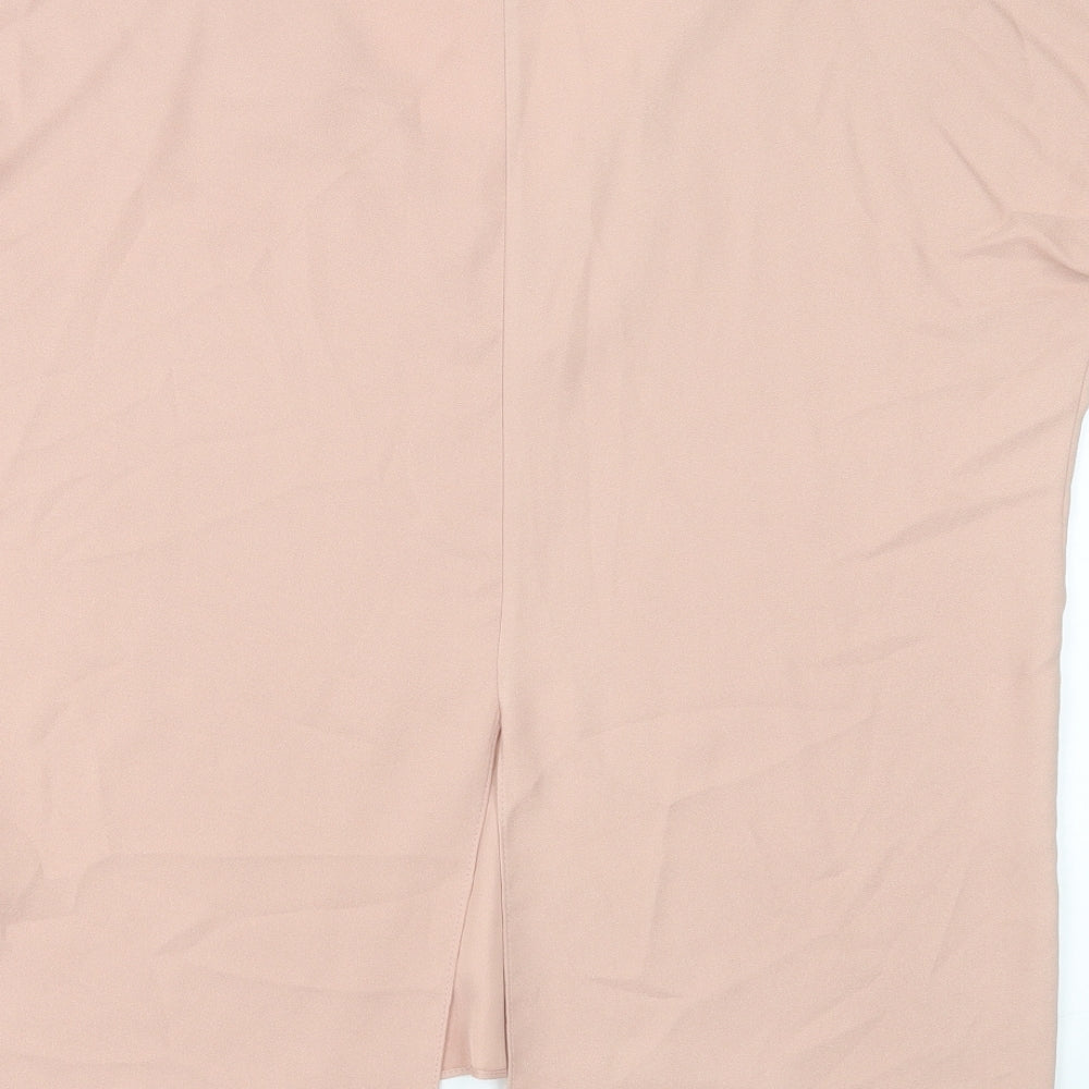 Womens UK Size 10 River Island Pink Basic T-Shirt