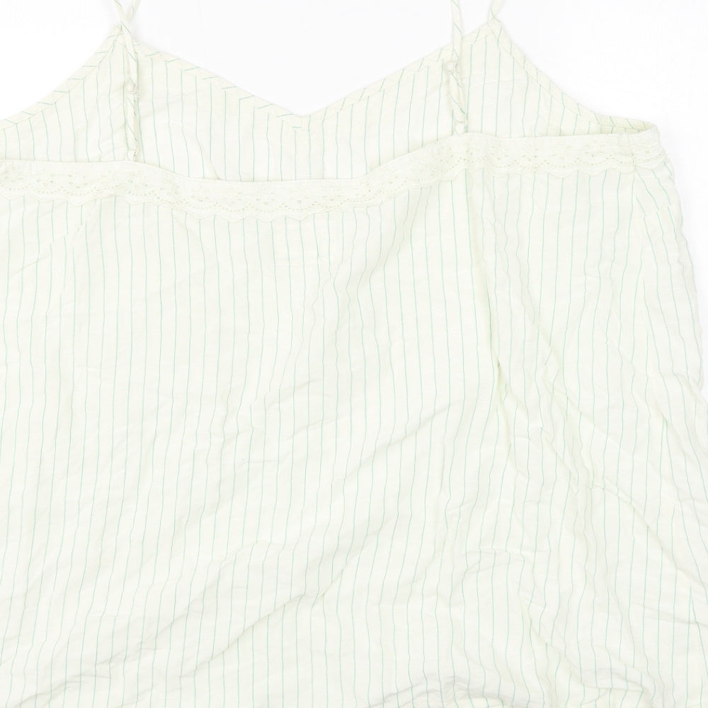 Womens UK Size 22 Marks and Spencer White Basic Tank