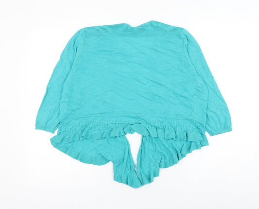 Womens UK Size M Bonmarché Green Cardigan Jumper