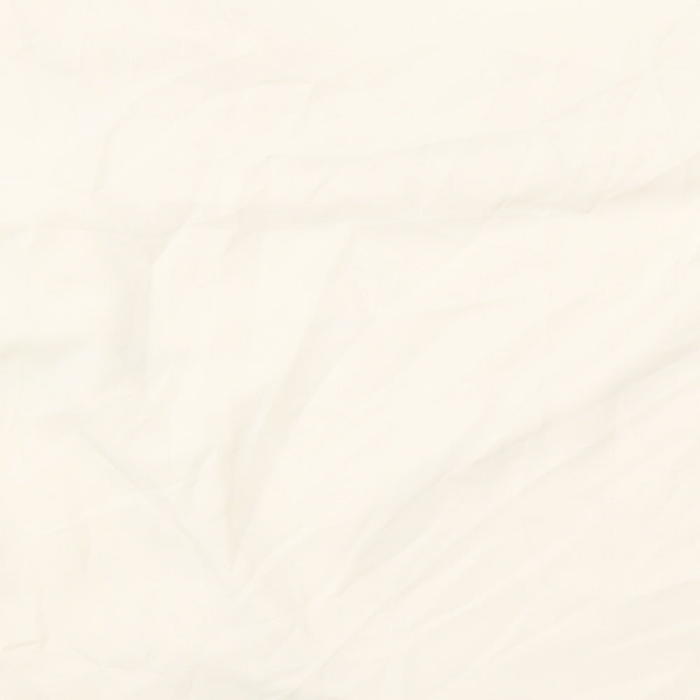 SheIn Womens Beige Polyester Basic Blouse Size L Cowl Neck