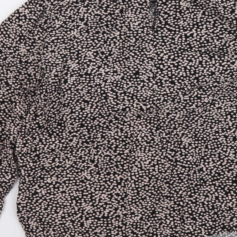 Womens UK Size 6 Warehouse Black Basic Blouse