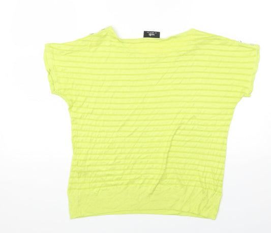 Womens UK Size S Wallis Green Basic T-Shirt