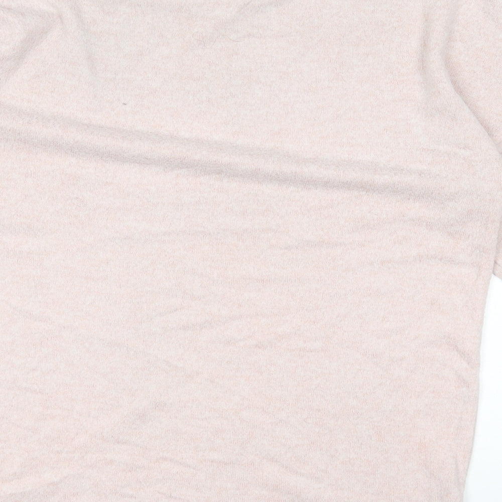 Primark Womens Pink Round Neck Polyester Pullover Jumper Size XS