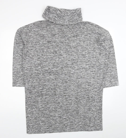Womens UK Size 10 River Island Grey Tunic Jumper