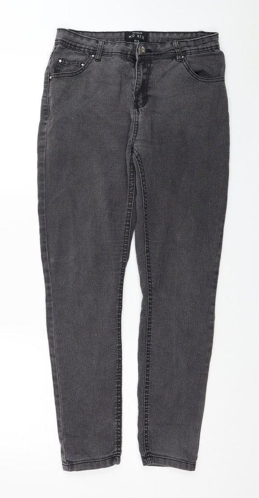 Womens UK Size 10 Select Regular Fit Skinny Grey Jeans