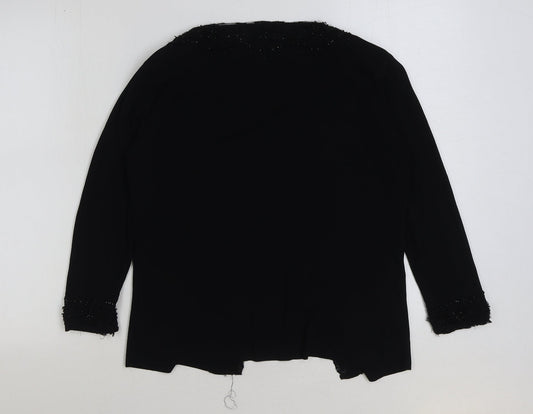 Womens UK Size S Roman Black Cardigan Jumper