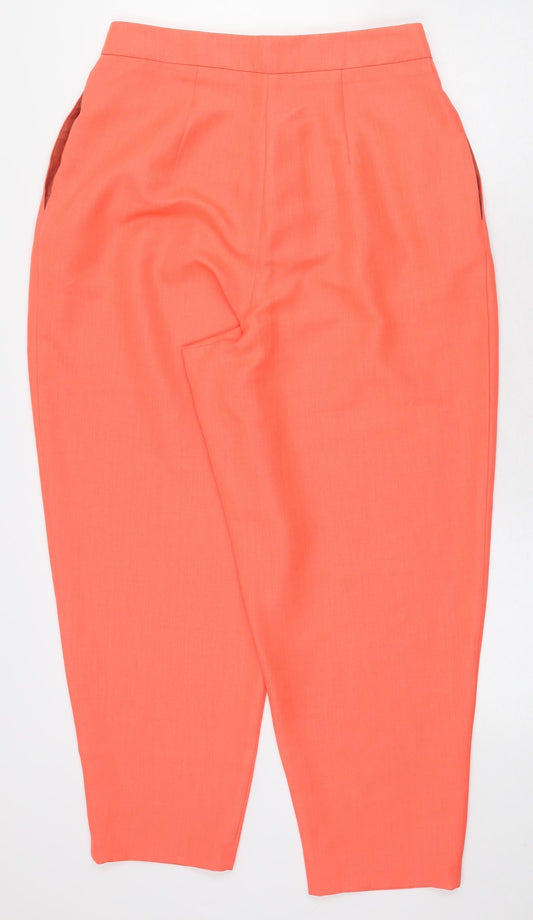 Womens UK Size 10 ASOS Regular Fit Orange Trousers
