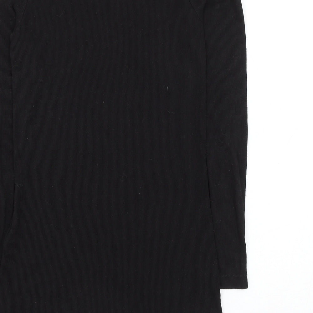 Womens UK Size S H&M Black Basic T-Shirt