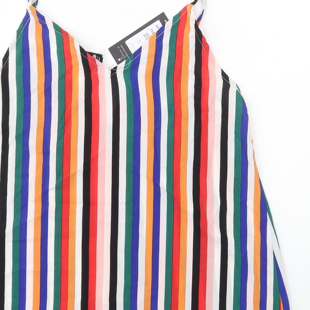 Womens UK Size 8 New Look Multicoloured Camisole Tank