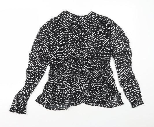 Womens UK Size 10 Marks and Spencer Black Basic Blouse
