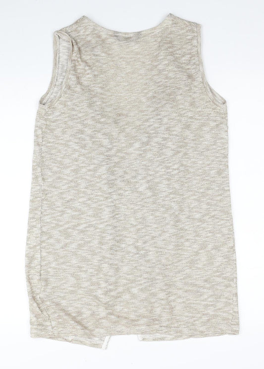 Womens UK Size S Dorothy Perkins Gold Cardigan Jumper
