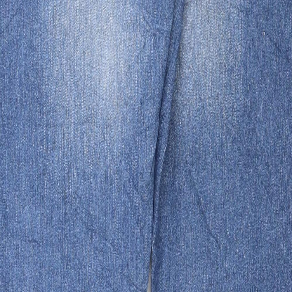 Denim & Co. Womens Blue Cotton Skinny Jeans Size 10 L31 in Regular Zip