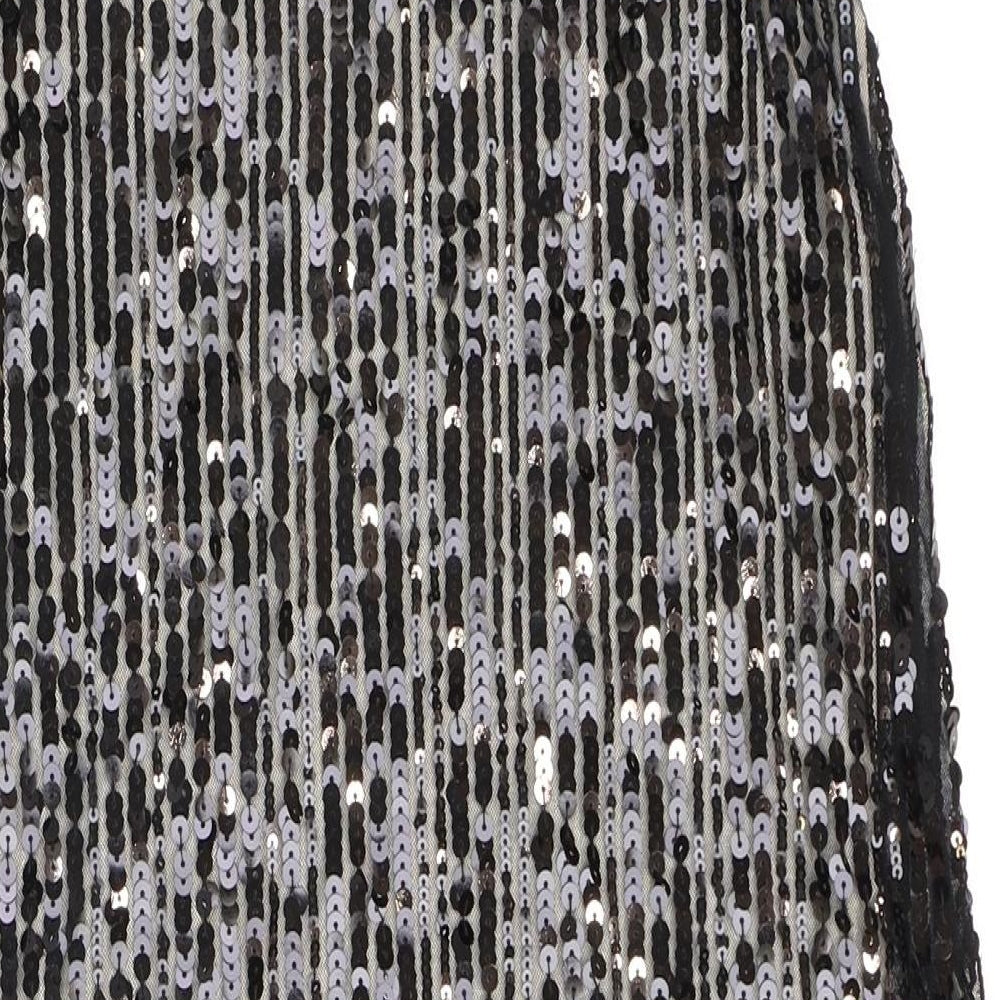 Monsoon Womens Black Nylon Sheath Size 10 Round Neck Pullover