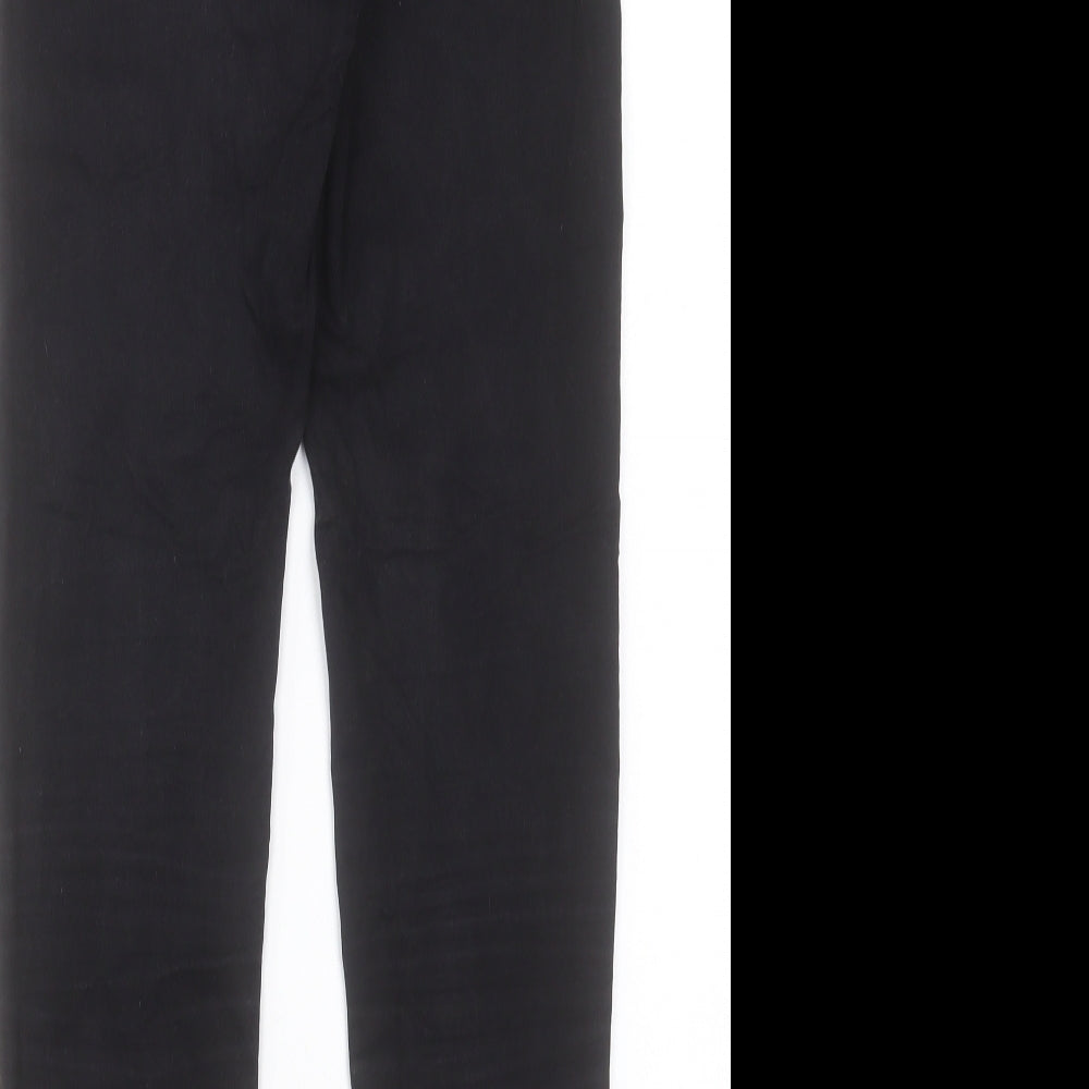 Denim & Co. Womens Black Cotton Skinny Jeans Size 8 L27 in Regular Button