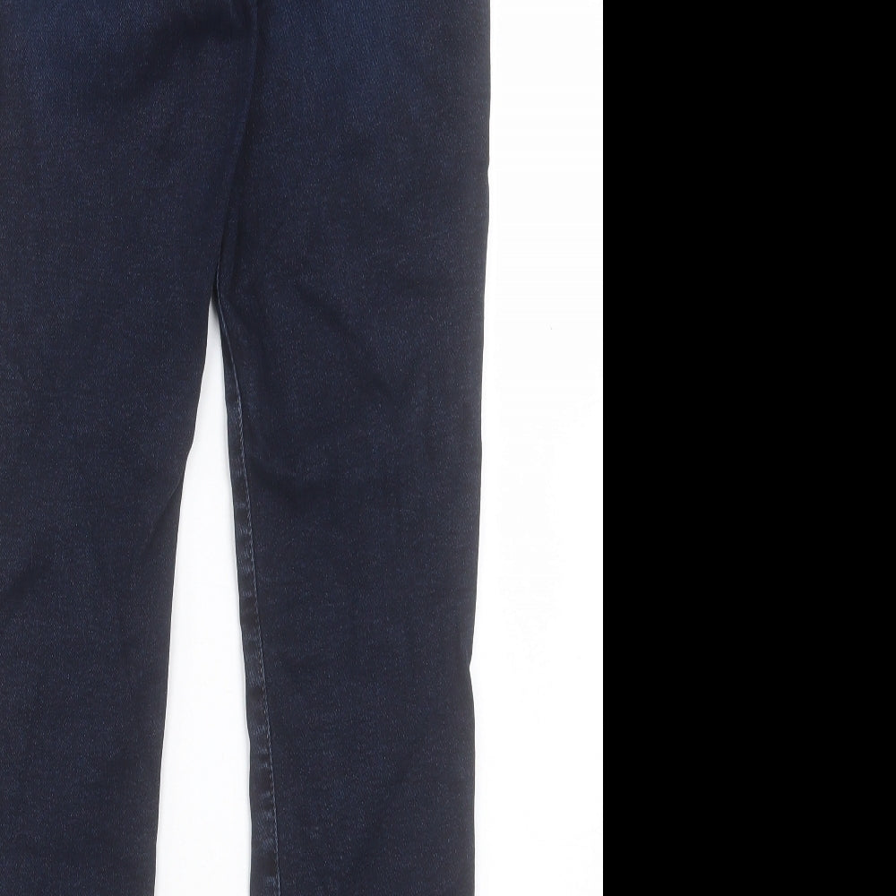 NEXT Womens Blue Cotton Skinny Jeans Size L L28 in Regular Button