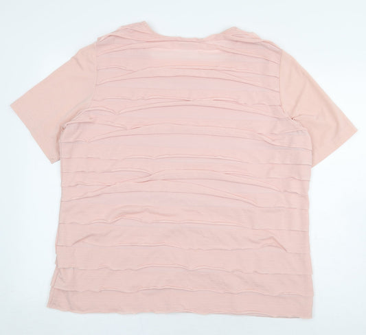 Womens UK Size 20 Gerry Weber Pink Basic Blouse