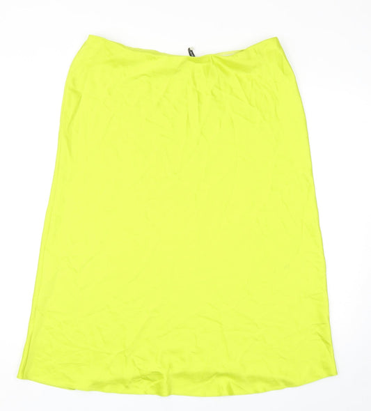 George Womens Green Polyester Swing Skirt Size 18
