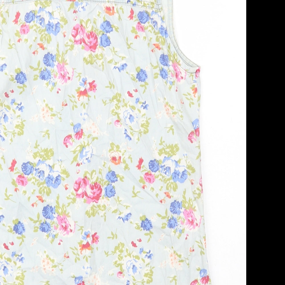 Womens UK Size S Preworn Multicoloured Basic Button-Up