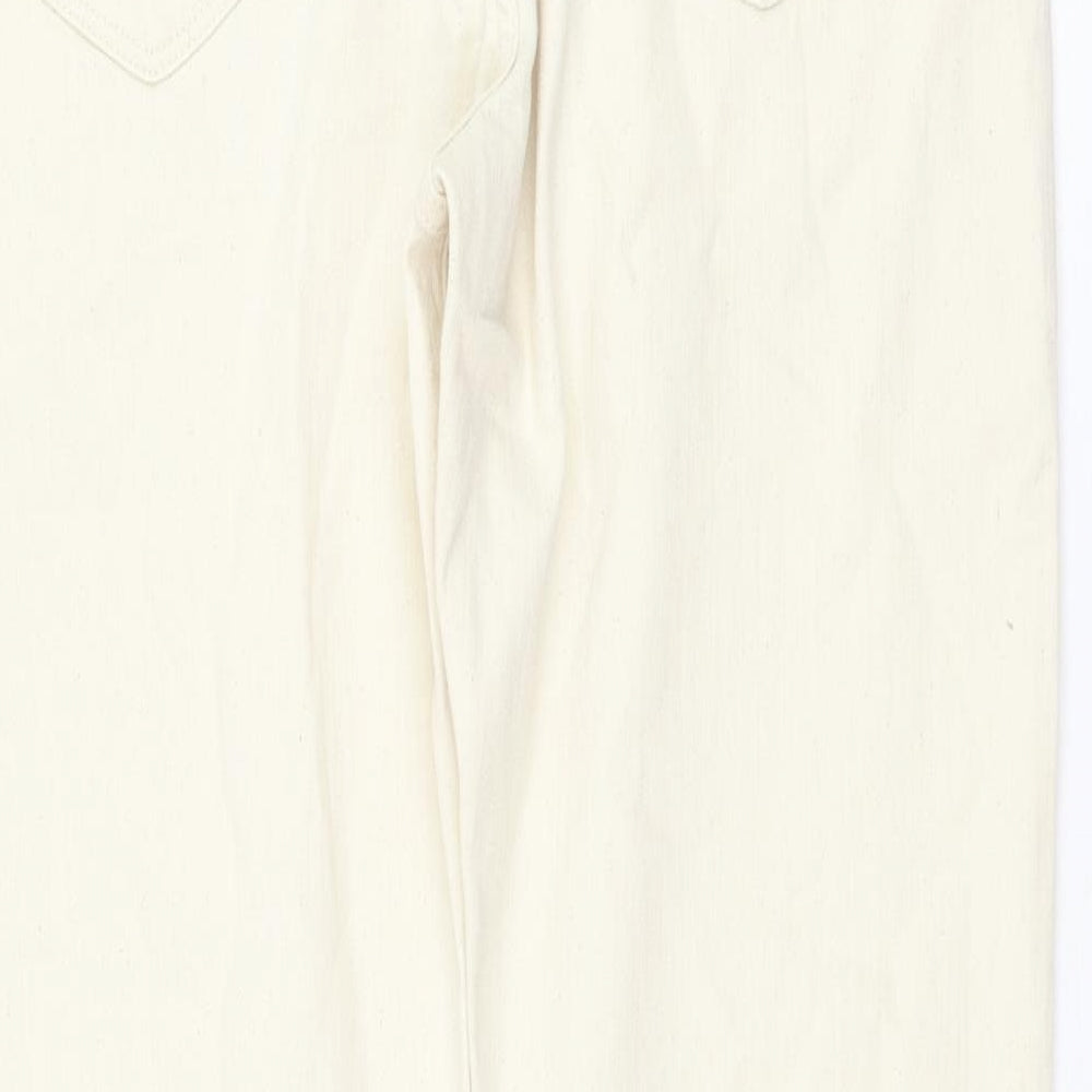 Womens UK Size 32 in Marks and Spencer Regular Fit Straight Ivory Jeans