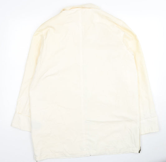 Womens UK Size M Astraka Ivory Pea Coat