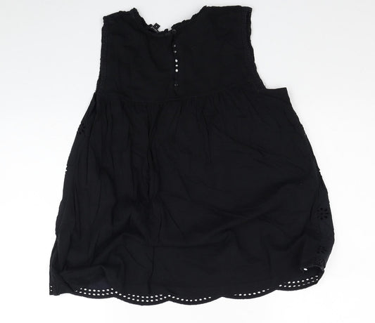 Womens UK Size 6 NEXT Black Basic Tank