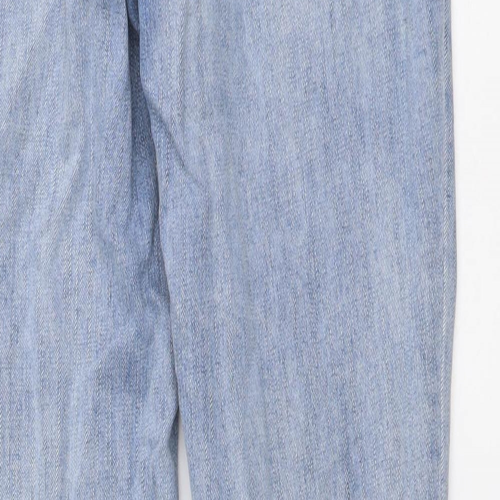 Gap Womens Blue Cotton Boyfriend Jeans Size 4 L28 in Regular Button