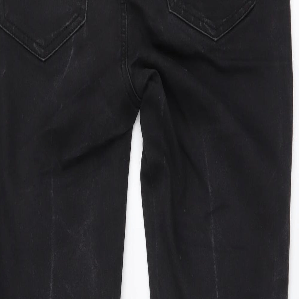 New Look Womens Grey Cotton Skinny Jeans Size 8 L27 in Regular Button