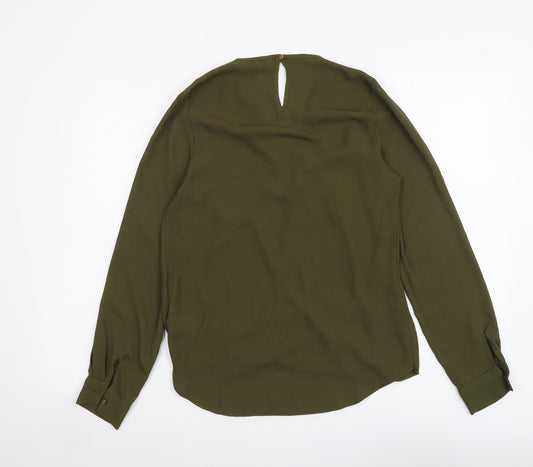 Womens UK Size 8 New Look Green Basic Blouse