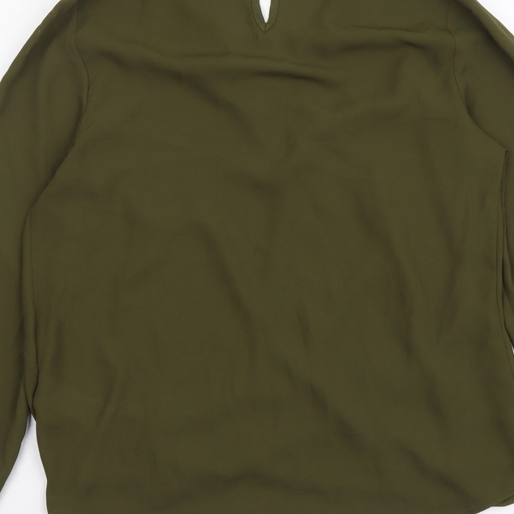 Womens UK Size 8 New Look Green Basic Blouse