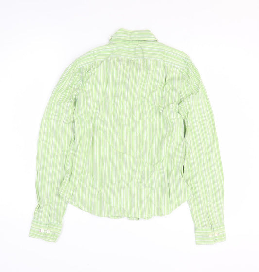 Mens UK Size S Gap Green Button-Up Long Sleeve Casual Shirt