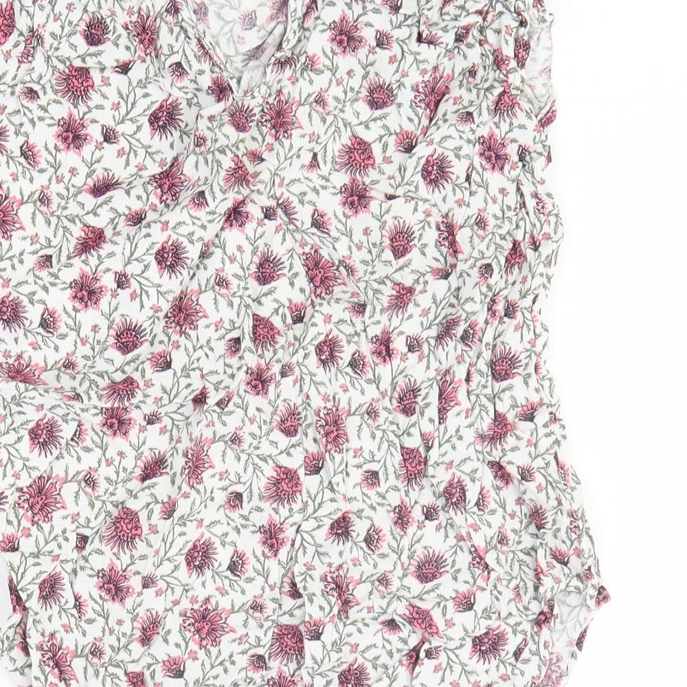Womens UK Size 8 H&M Multicoloured Basic Blouse