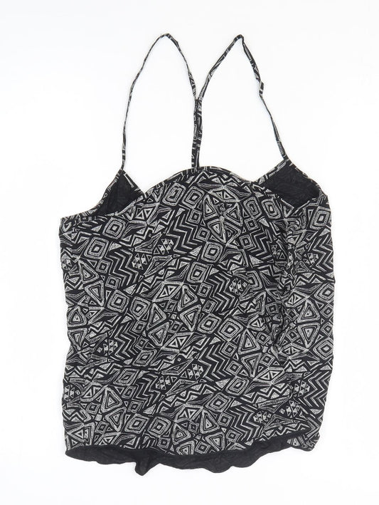 Womens UK Size 12 NEXT Black Basic T-Shirt