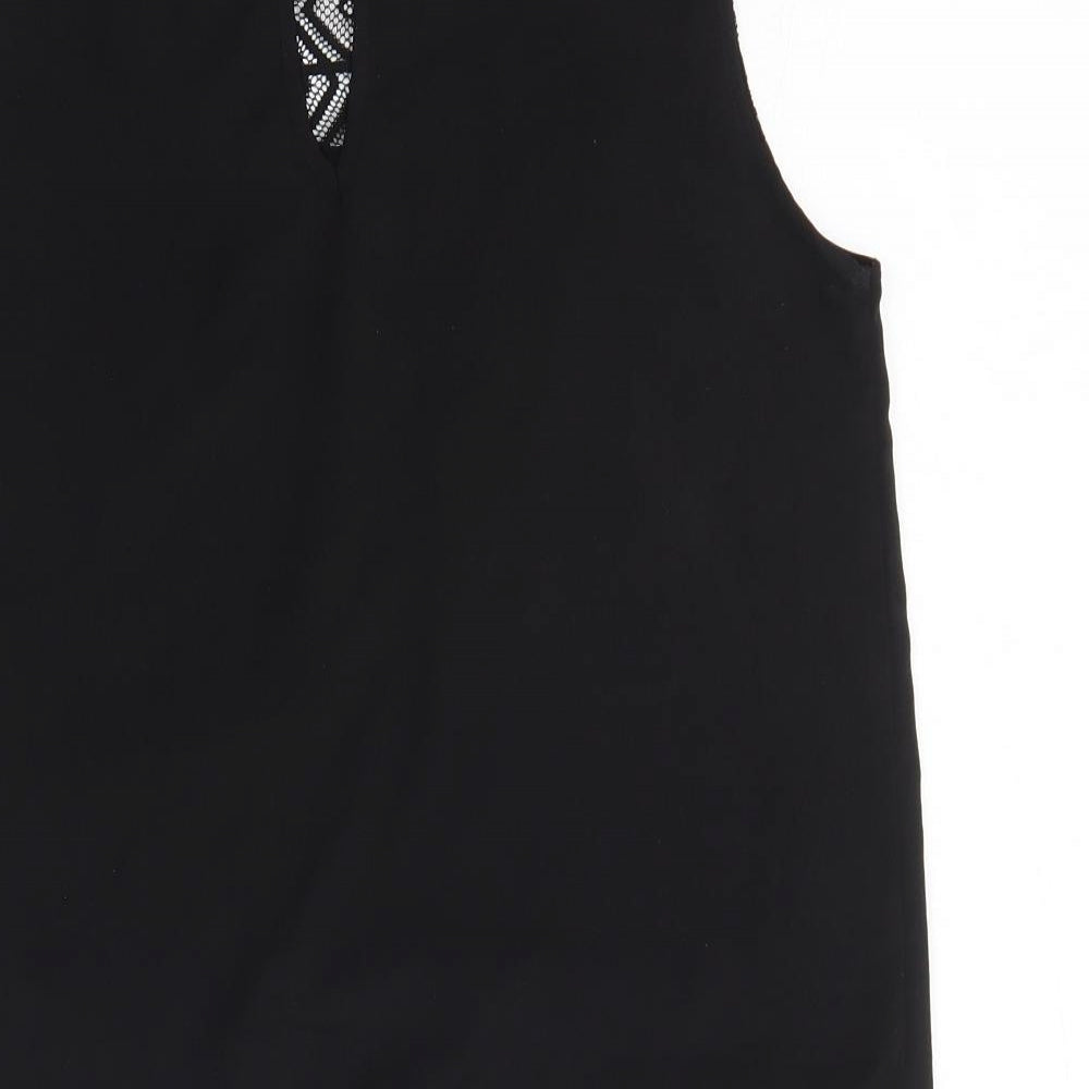 Womens UK Size M A&G Black Basic T-Shirt