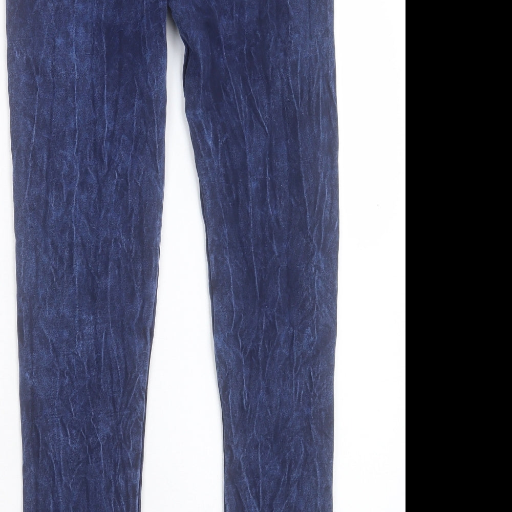Womens UK Size 30 in Preworn Regular Fit Jegging Blue Trousers