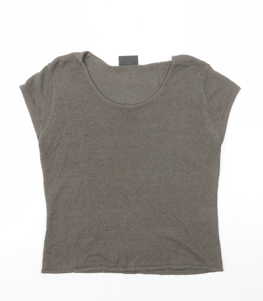 Womens UK Size 14 Alex & Co. Grey Basic T-Shirt