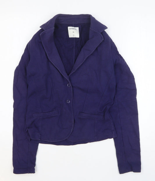 Womens UK Size S Sandwich Blue Jacket