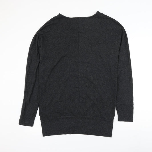 Womens UK Size 12 Preworn Grey Pullover Jumper