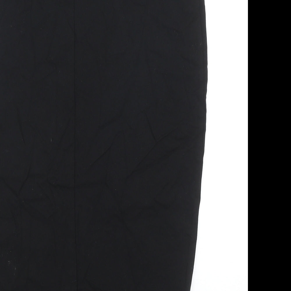 Dorothy Perkins Womens Black Viscose Straight & Pencil Skirt Size 8