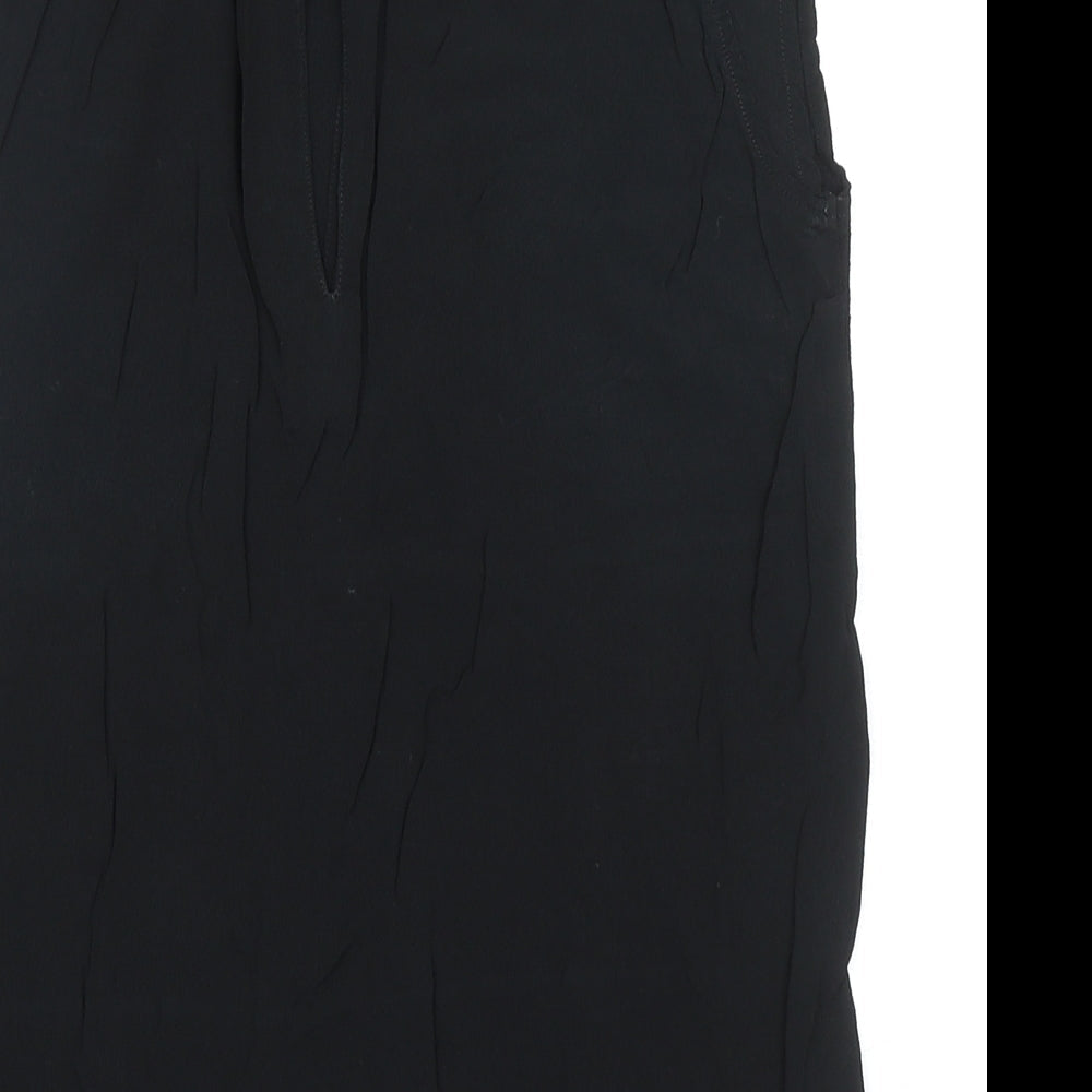 Womens UK Size M Second Female Black Basic Blouse