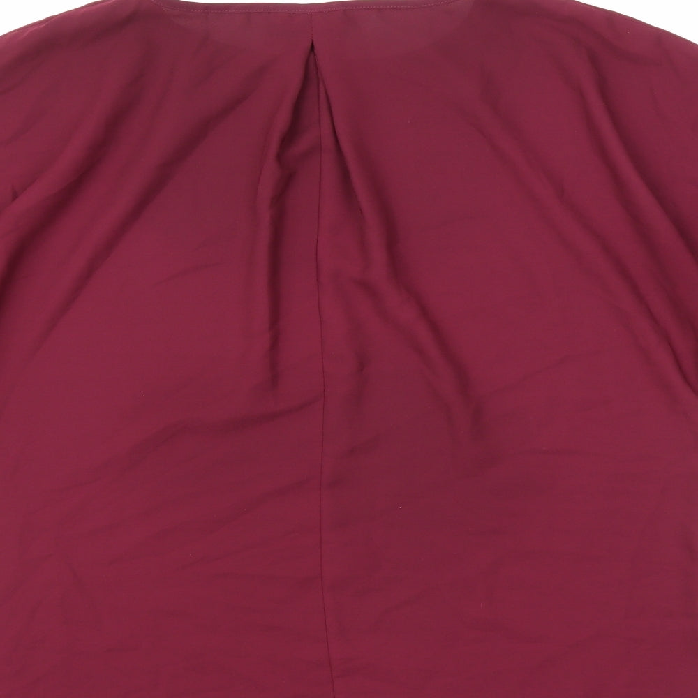 Womens UK Size 14 ASOS Purple Basic Blouse