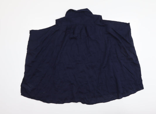 Womens UK Size S Gap Blue Basic Blouse