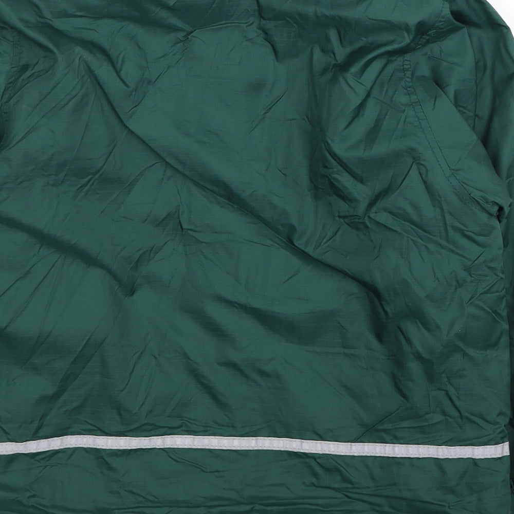 Snowgoose Boys Green Windbreaker Coat Size 7-8 Years Zip