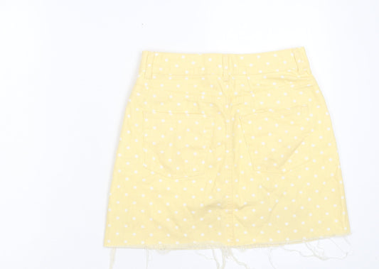 Womens UK Size 8 Topshop A-Line Denim Skirt