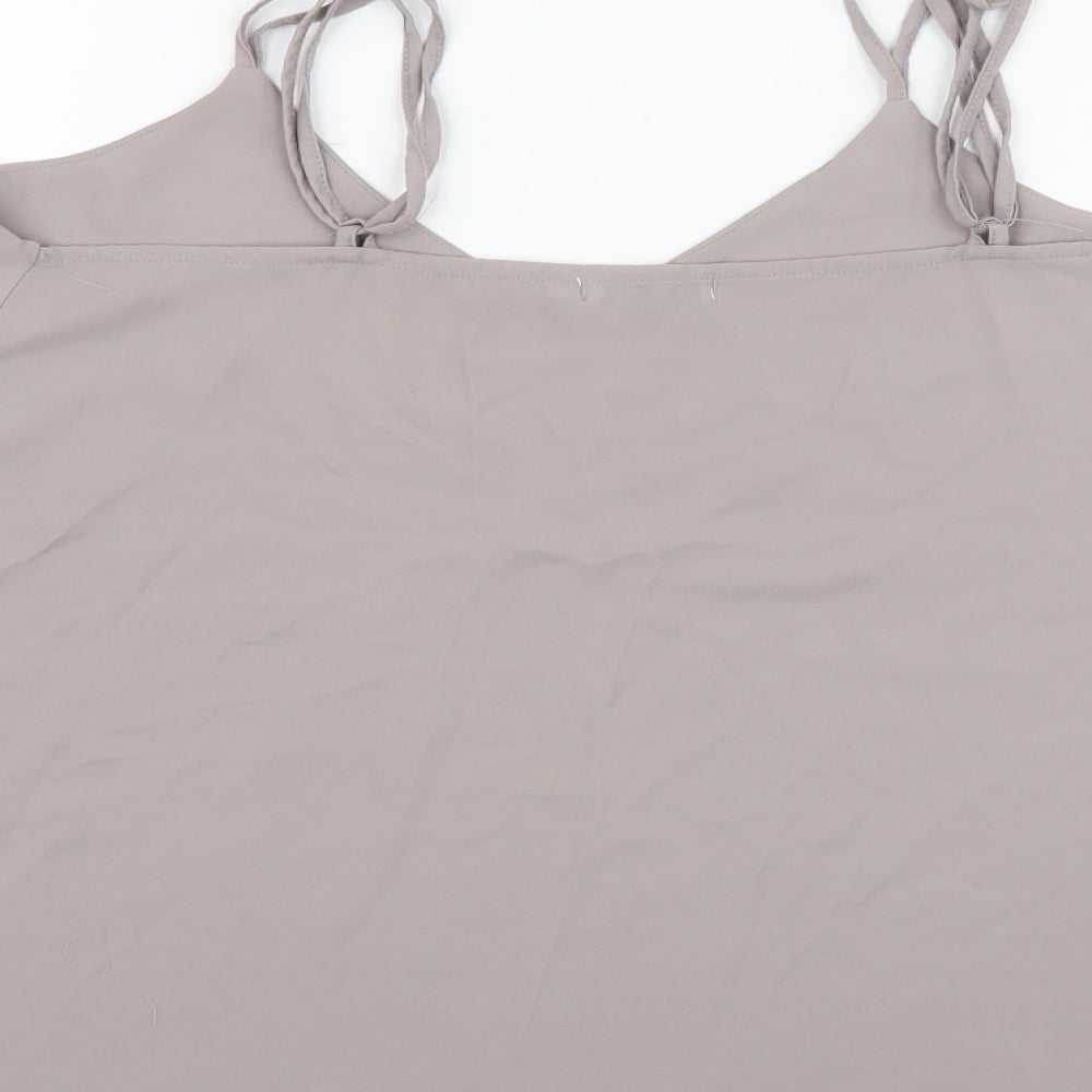 Womens UK Size 10 Urban Mist Grey Camisole Tank