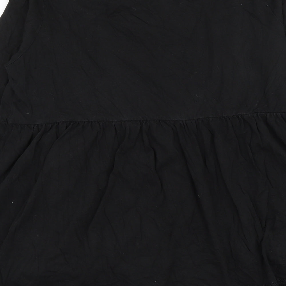 Womens UK Size 12 ASOS Black Basic Blouse